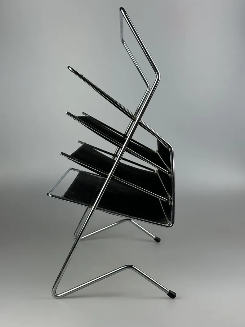 Pamono Vintage Newspaper in Metal and Plastic, 1960s> Magazine Racks