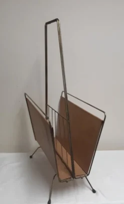 Pamono Vintage Newspaper Stands in Brass, 1970s><noscript><img width=
