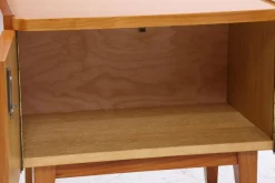 Pamono Vintage Nightstands in Wood, 1960s, Set of 2><noscript><img width=