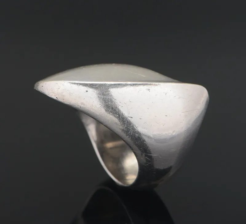 Pamono Vintage No. 91 Silver Ring by Nanna Ditzel for Georg Jensen, 1960s> Rings