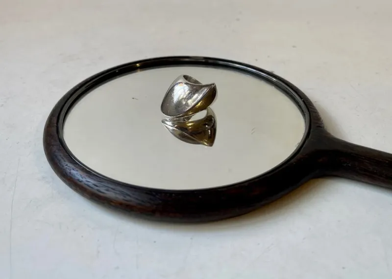 Pamono Vintage No. 91 Silver Ring by Nanna Ditzel for Georg Jensen, 1960s> Rings