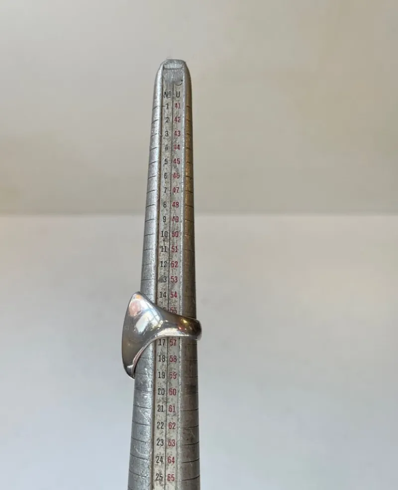 Pamono Vintage No. 91 Silver Ring by Nanna Ditzel for Georg Jensen, 1960s> Rings