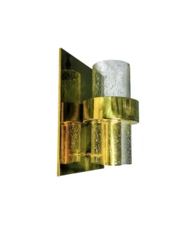 Clearance Pamono Vintage Norwegian Hovik Wall Lamp attributed to Jonas Hidle for Hadeland Glassverk, 1970s