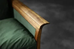 New Pamono Vintage Norwegian Rosewood and Bottle Green Velour Sofa and Chair by Knut Sæter for Vatne Møbler, 1960s, Set of 2
