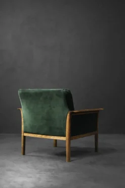 New Pamono Vintage Norwegian Rosewood and Bottle Green Velour Sofa and Chair by Knut Sæter for Vatne Møbler, 1960s, Set of 2