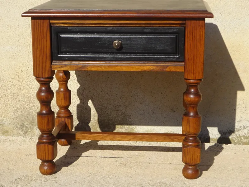 Clearance Pamono Vintage Oak Bedside Table, 1980s