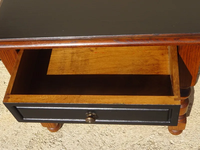 Clearance Pamono Vintage Oak Bedside Table, 1980s