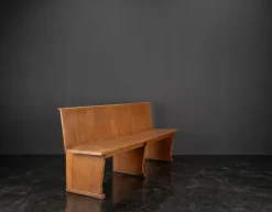 Pamono Vintage Oak Bench, 1960s><noscript><img width=