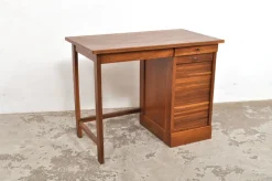Pamono Vintage Oak Childrens Desk with Roller Door, 1950s><noscript><img width=