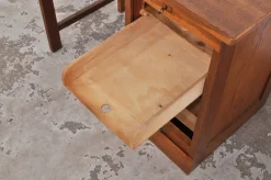 Pamono Vintage Oak Childrens Desk with Roller Door, 1950s><noscript><img width=