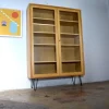 Clearance Pamono Vintage Oak Display Cabinet from Bornhold, 1960s