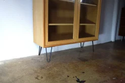 Clearance Pamono Vintage Oak Display Cabinet from Bornhold, 1960s