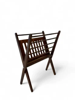 Pamono Vintage Oak Magazine Rack by Cees Braakman for Stol Kamnik, 1960> Magazine Racks