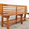 Pamono Vintage Oak Monastery Hair Salon Waiting Bench, 1950s> Benches