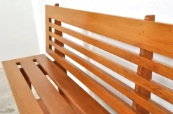 Pamono Vintage Oak Monastery Hair Salon Waiting Bench, 1950s> Benches