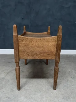 Discount Pamono Vintage Oak Nightstand with Brass Handle by Henning Kjærnulf, 1950s