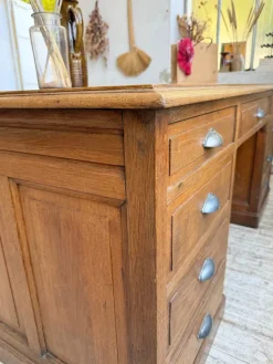 Pamono Vintage Oak Office Counter, 1950s