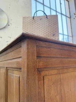 Pamono Vintage Oak Office Counter, 1950s