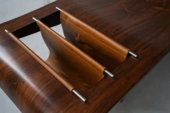 Pamono Vintage Onda Bench with Magazine Rack by Jorge Zalszupin for Atelier Moveis, 1950s