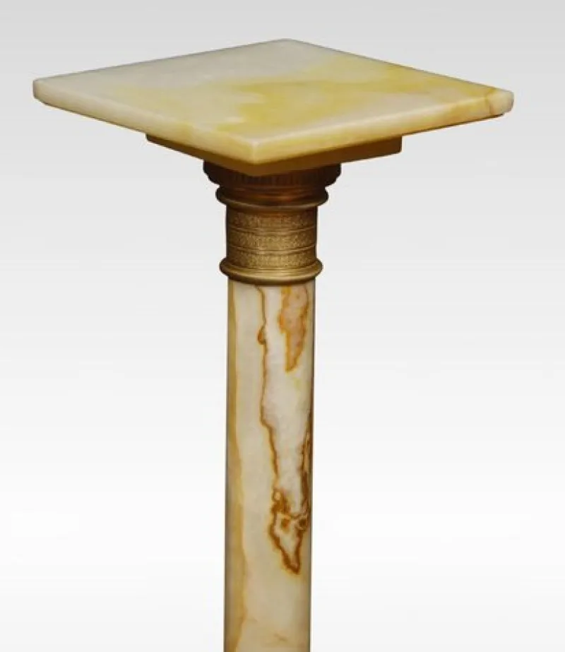 Pamono Vintage Onyx Pedestal> Pedestals And Columns
