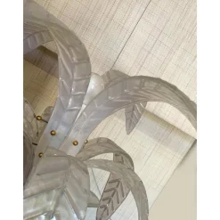 New Pamono Vintage Opalino Palm Tree Murano Glass Floor Lamp by Simoeng