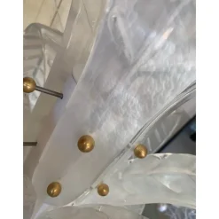 New Pamono Vintage Opalino Palm Tree Murano Glass Floor Lamp by Simoeng