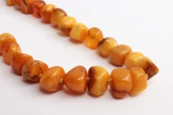 Pamono Vintage Orange Amber Beaded Necklace, 1960s> Necklaces
