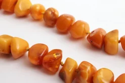 Pamono Vintage Orange Amber Beaded Necklace, 1960s><noscript><img width=