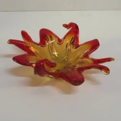 Pamono Vintage Orange Murano Glass Bowl><noscript><img width=