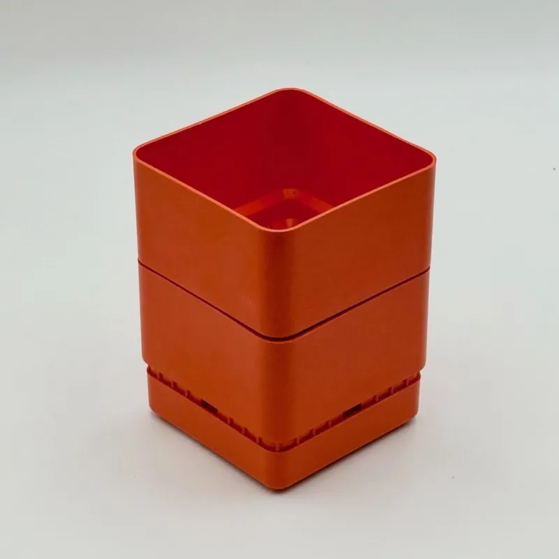 Pamono Vintage Orange Planters by Nena Balsari for Vastill / Reflex, Italy, 1970s, Set of 2> Planters And Jardiniere
