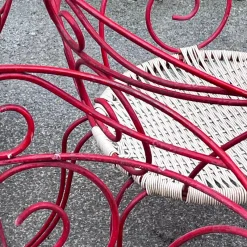 Pamono Vintage Outdoor Chairs with Lacquered Metal Structure, 1960s, Set of 4><noscript><img width=