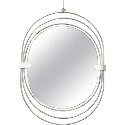 Outlet Pamono Vintage Oval Wall Mirror by Gaetano Sciolari, 1970s