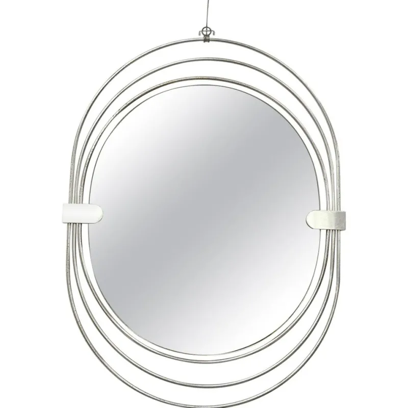 Outlet Pamono Vintage Oval Wall Mirror by Gaetano Sciolari, 1970s