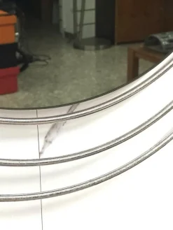 Outlet Pamono Vintage Oval Wall Mirror by Gaetano Sciolari, 1970s