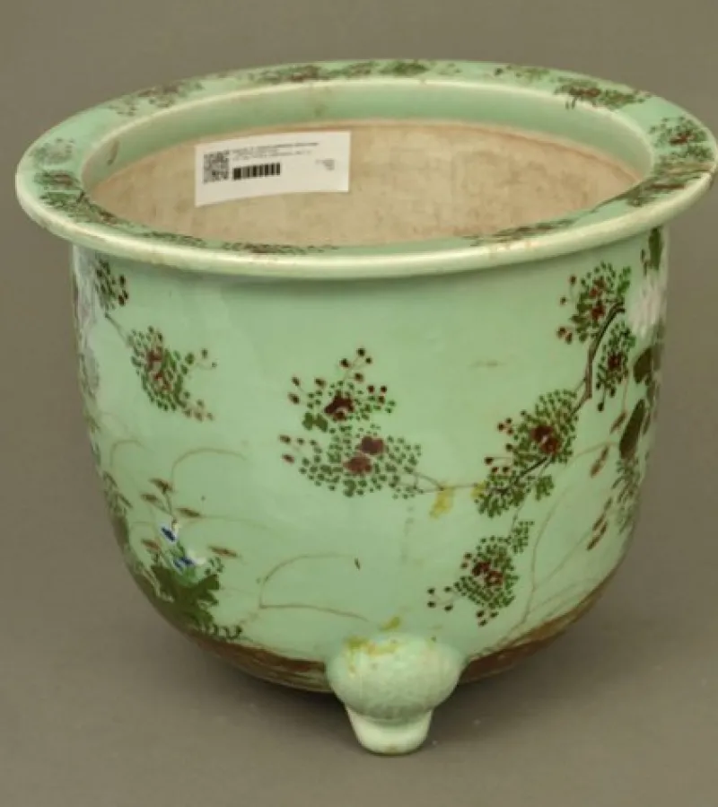 Hot Pamono Vintage Painted Flowerpot