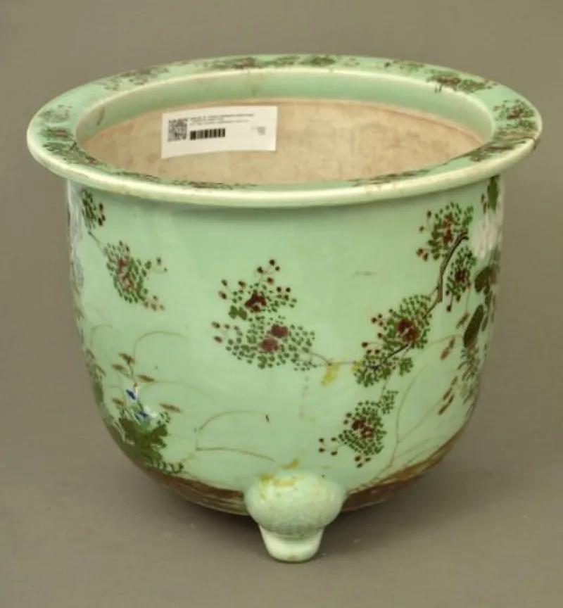 Hot Pamono Vintage Painted Flowerpot