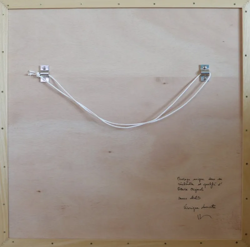 Pamono Vintage Painting in Lime, Clay, Plaster and Waxed Concrete by Véronique Lamothe