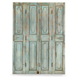Clearance Pamono Vintage Patinated 4-Door Room Divider