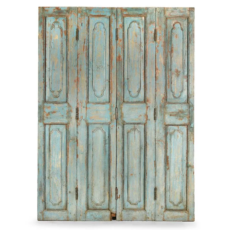 Clearance Pamono Vintage Patinated 4-Door Room Divider