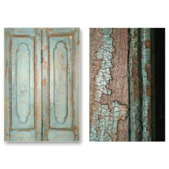 Clearance Pamono Vintage Patinated 4-Door Room Divider