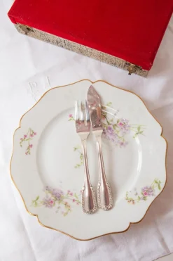 Sale Pamono Vintage Pearls Fish Cutlery Set by François Frionnet, 1930s, Set of 24