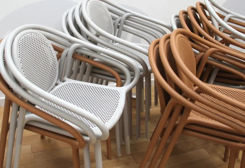 New Pamono Vintage Pedrali Garden Chairs, Set of 14