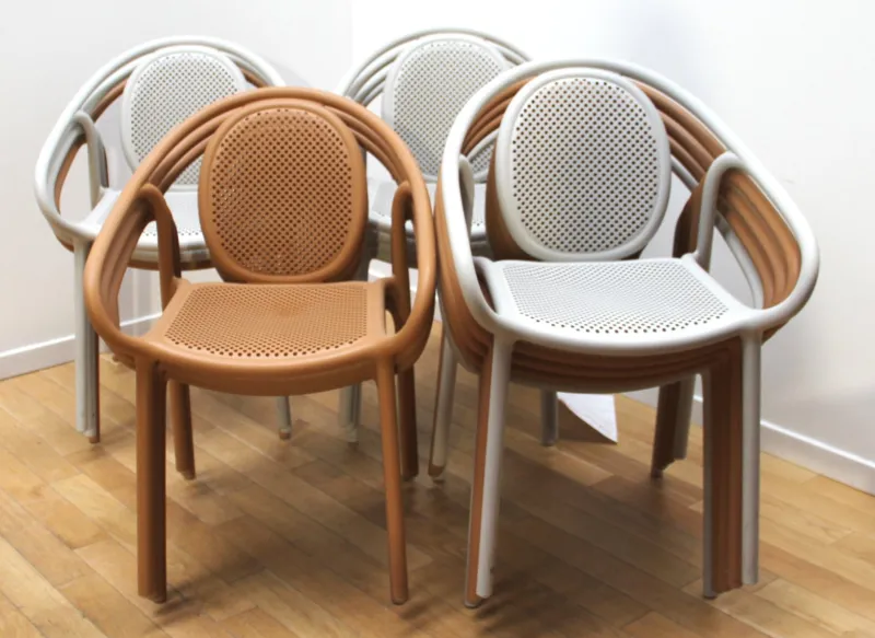 New Pamono Vintage Pedrali Garden Chairs, Set of 14