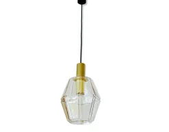 Pamono Vintage Pendant Light in Glass from Limburg> Ceiling Lights