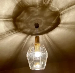 Pamono Vintage Pendant Light in Glass from Limburg><noscript><img width=