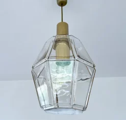 Pamono Vintage Pendant Light in Glass from Limburg><noscript><img width=