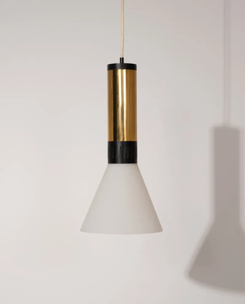 Pamono Vintage Pendants from Stilnovo, 1960, Set of 2> Ceiling Lights