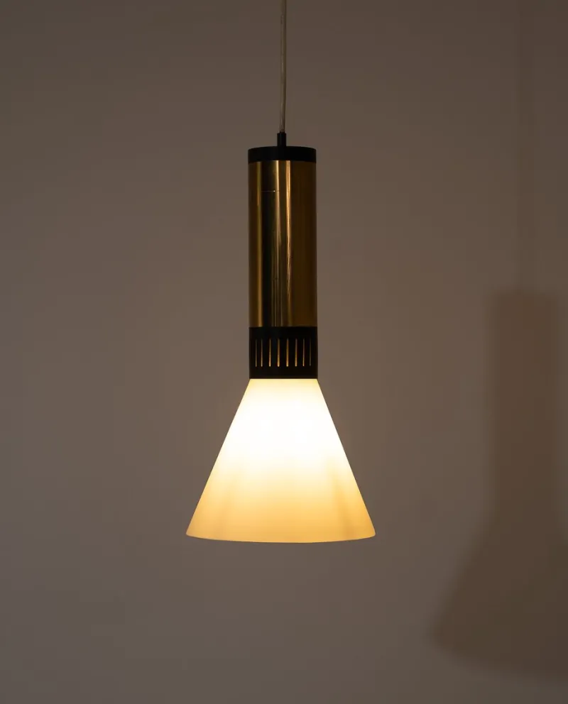 Pamono Vintage Pendants from Stilnovo, 1960, Set of 2> Ceiling Lights