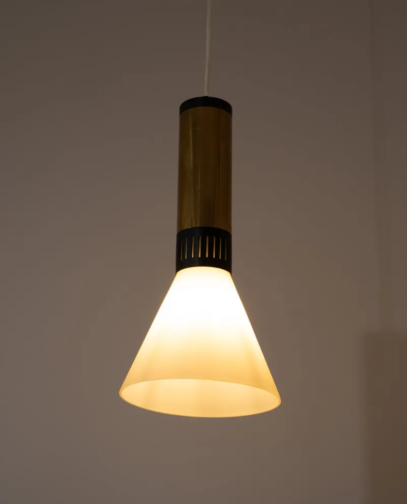 Pamono Vintage Pendants from Stilnovo, 1960, Set of 2> Ceiling Lights