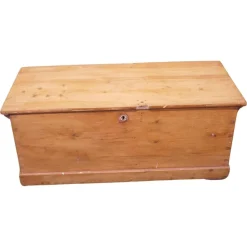 Pamono Vintage Pine Carriage Trunk> Trunks Crates & Baskets